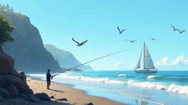 Scegliere la canna da pesca surfcasting: durata e avventura in mare