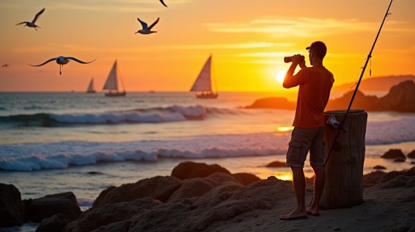 Scegliere la canna da pesca surfcasting: durata e avventura in mare